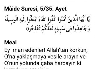 Maide Suresi 5/35. Ayetteki Vesile Arayın İfadesi Ne Demektir?